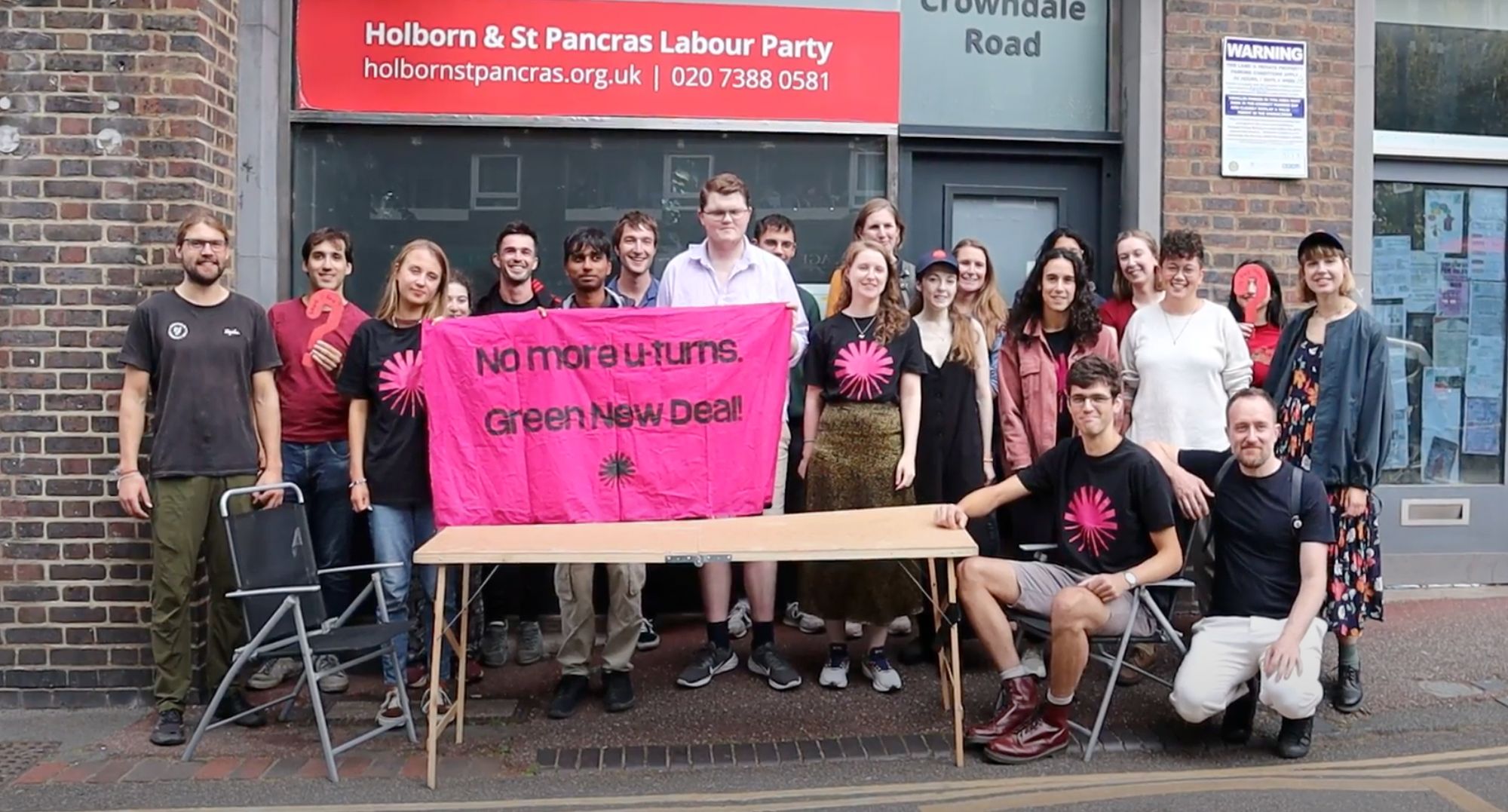 Green New Deal Rising hold weekly picket at Sir Keir Starmer’s office sale (A4 (Landscape)) (29.7 × 16cm)
