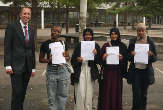 Haverstock School celebrating Year 11 students Haverstock School GCSE 2023