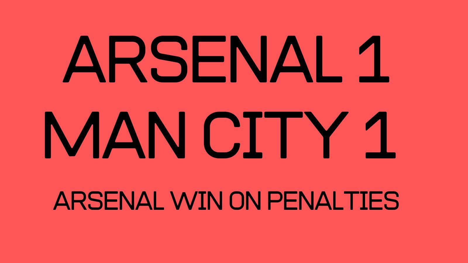 Arsenal beat Man City on penalties to clinch Community Shield eading
