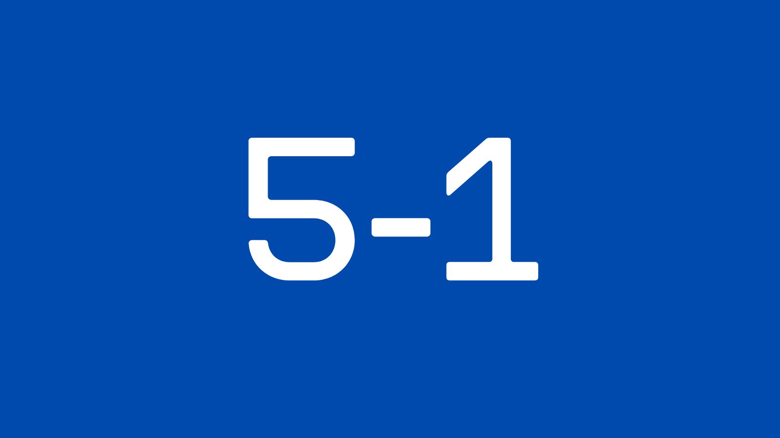5-1 Spurs