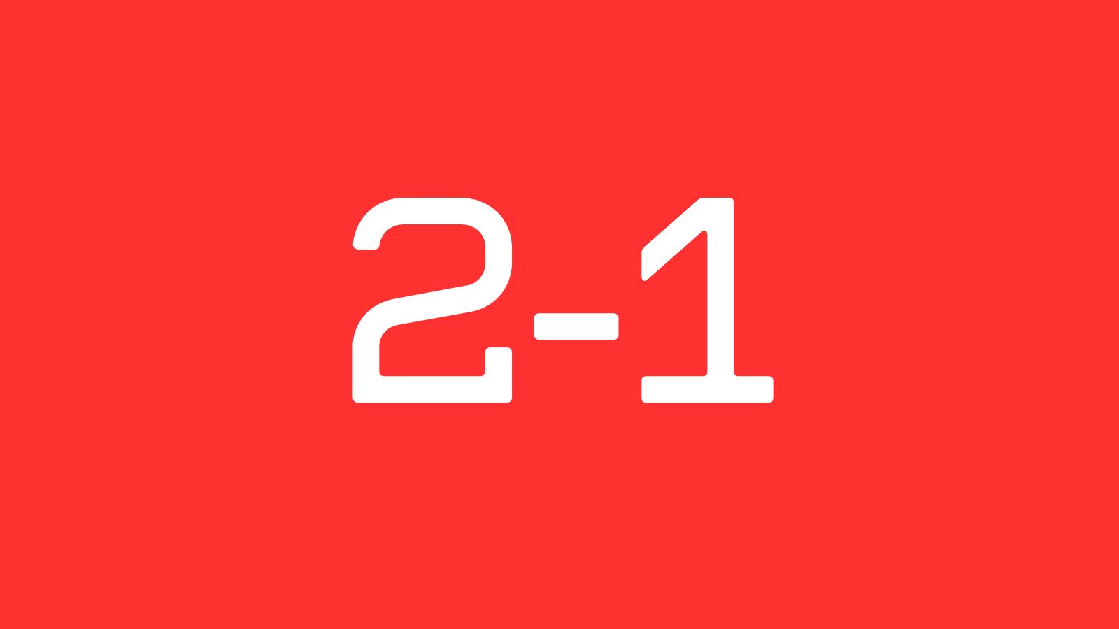 2-1 two one arsenal