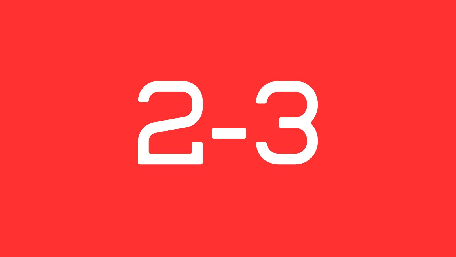 2-3 two three arsenal