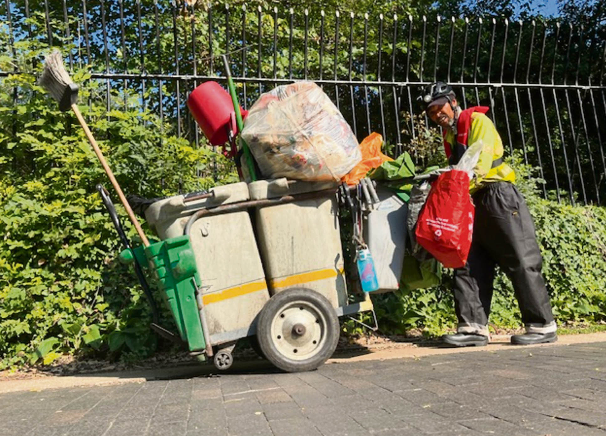 In praise of Charles’s work at the canal Canal cleaner Charles