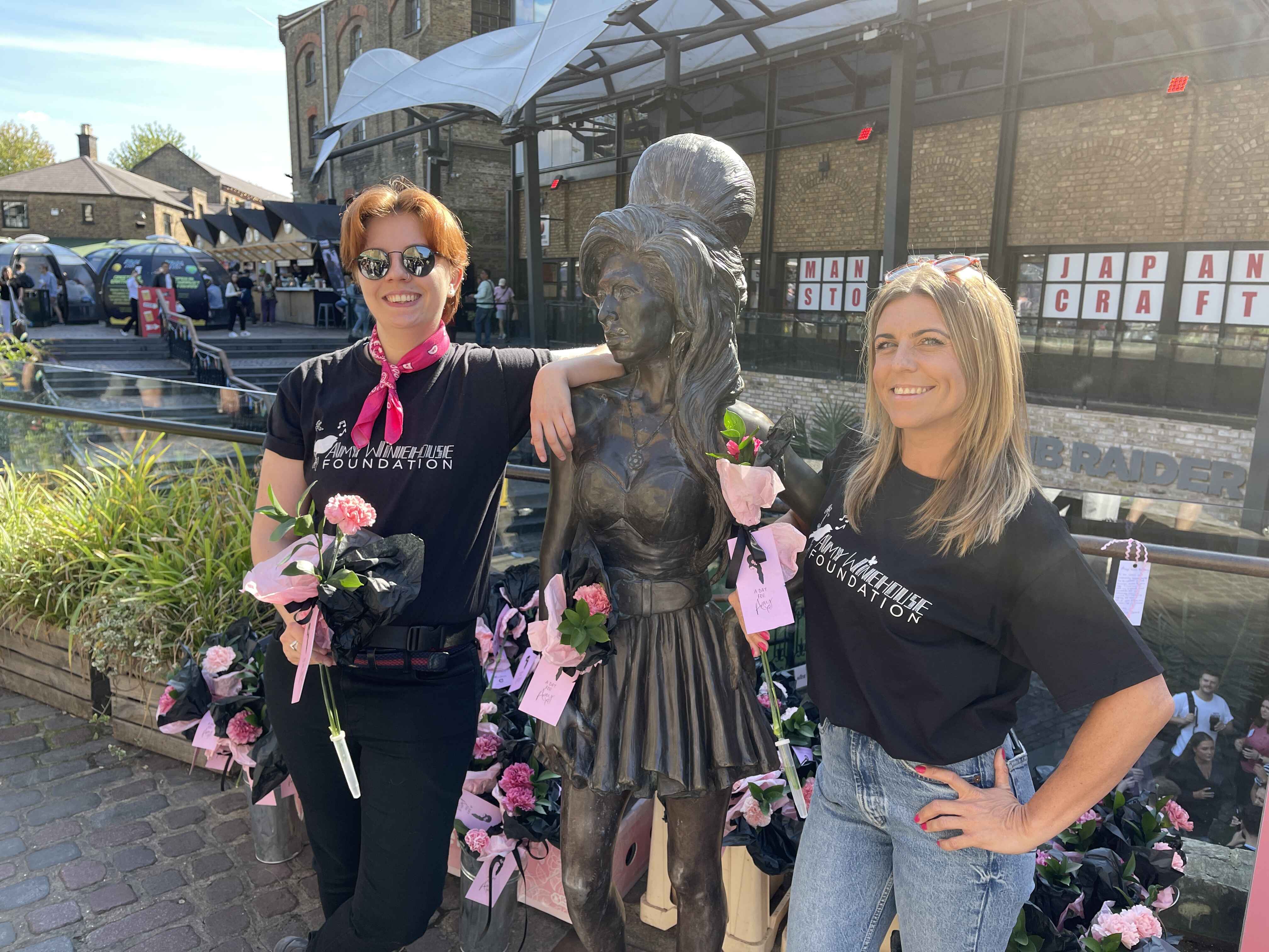Amy Winehouse statue in Camden Market
