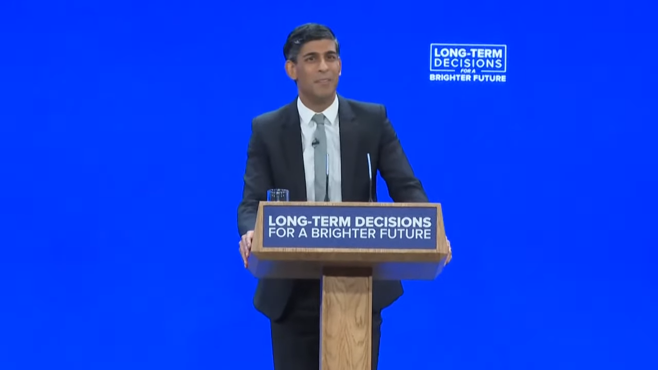 Tories in Manchester: Rishi ruins party’s conference with HS2 mess – but it’s a ‘yes’ to Euston LIVE_ Rishi Sunak closes annual Conservative Party conference 40-3 screenshot