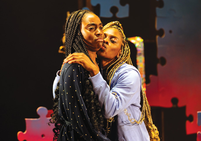 Review: Brenda’s Got a Baby, New Diorama Theatre Anita-Joy Uwajeh & Jahmila Heath photo by Cesare De Giglio
