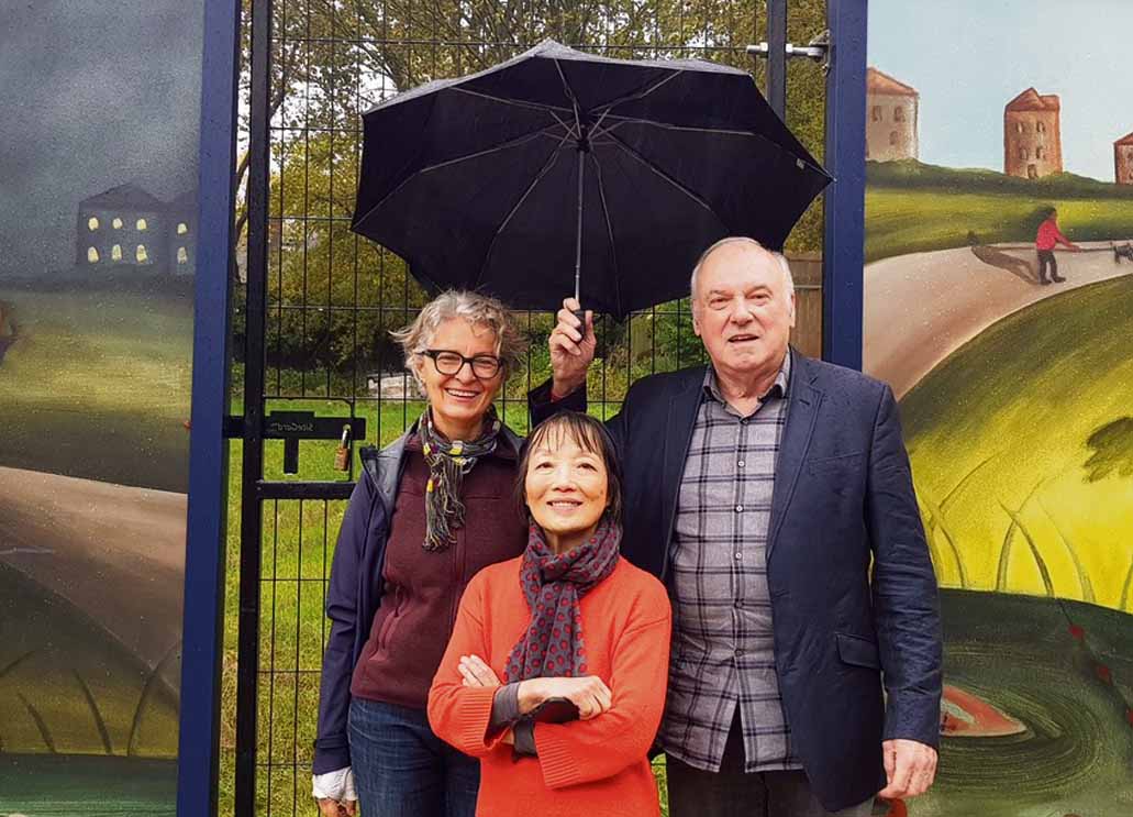 The aim is for 14 new flats Linda Chung with Sanya Polescuk and Jim Norton founders of the NW3 CLT at Daleham Gardens
