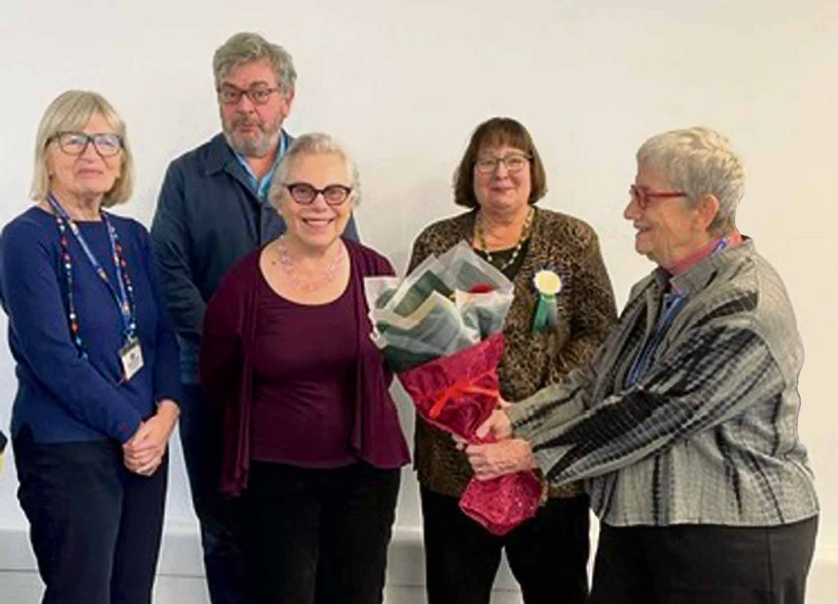 u3a-Margaret Orrell David Aaronovitch Anne Weyman Helen Perkins u3a Chair Paula Kahn