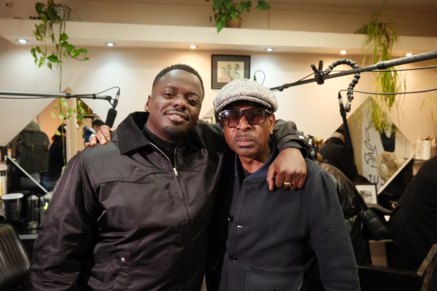 Camden Town’s Oscar winner Daniel Kaluuya back at his favourite barbers daniel-and-nev-inside-the-shop