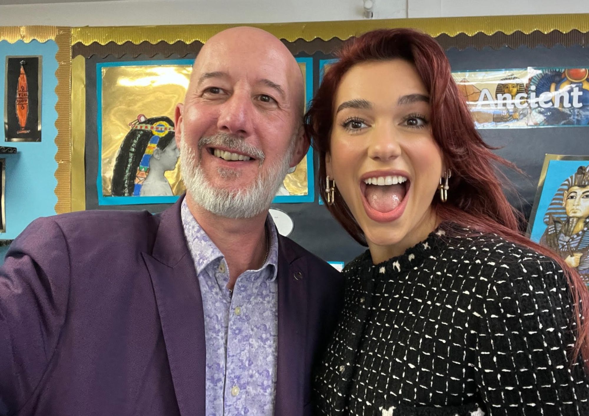 It’s DUA LIPA in your classroom dua lipa with rob earrey