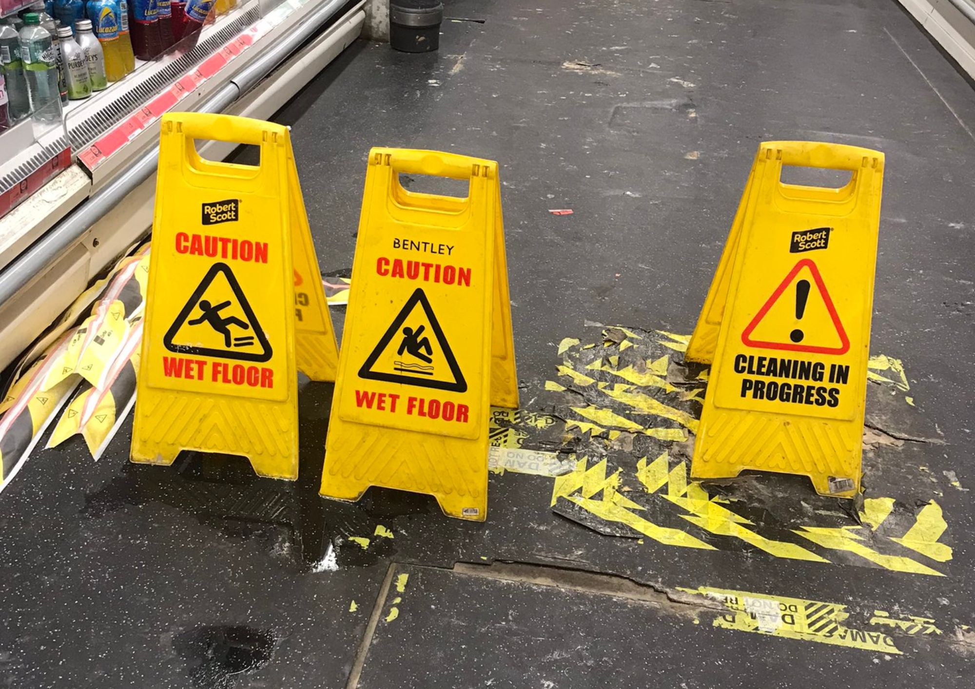 mess in sainsburys