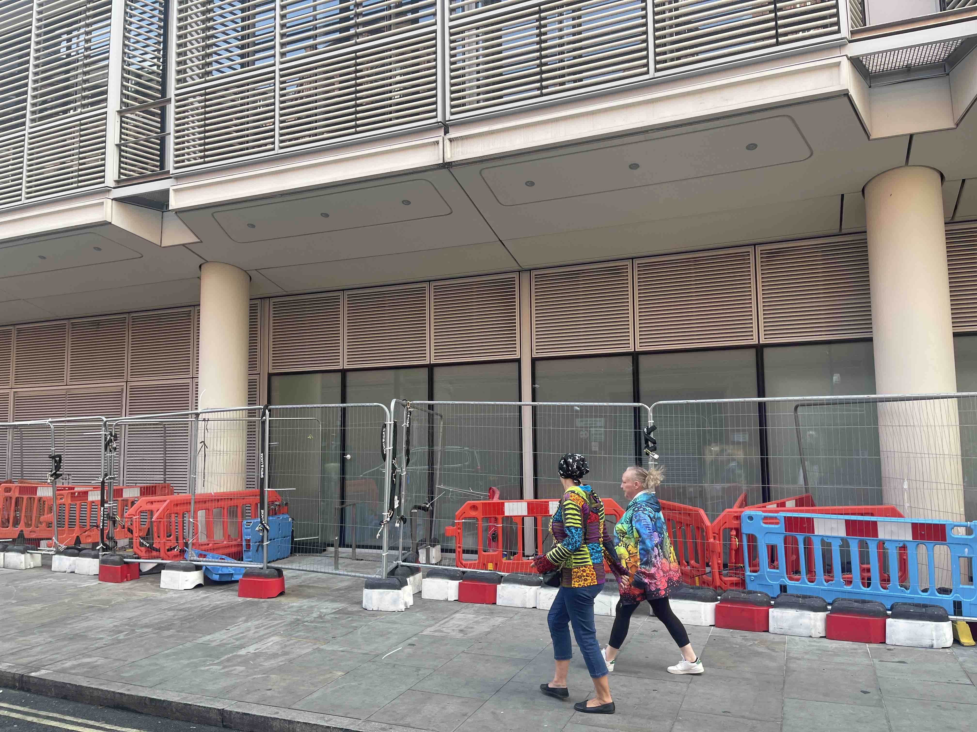 Barriers outside UCLH