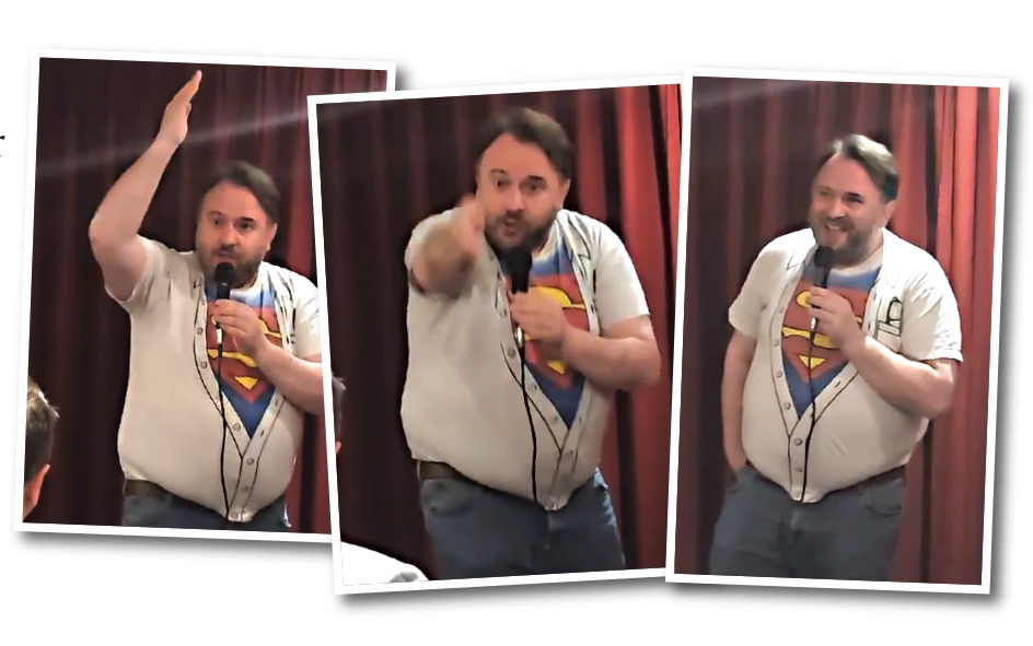 Former Tory leader starts new life as a stand-up comedian after standing down from council gio spienlla