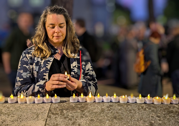 ‘Homeless death epidemic’ takes nine lives in Camden Museum of Homelessness Vigil don October 17 2024. Pic Lucinda MacPherson (14)