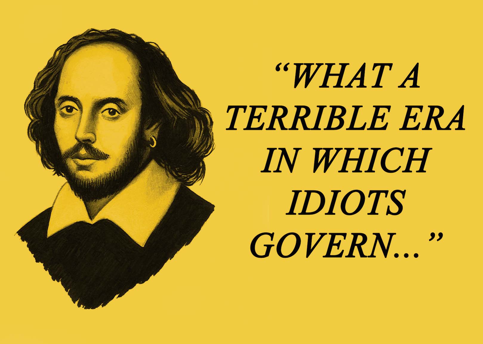 Tell media colleagues to calm down and grow up Shakespeare Illustration-Sadler