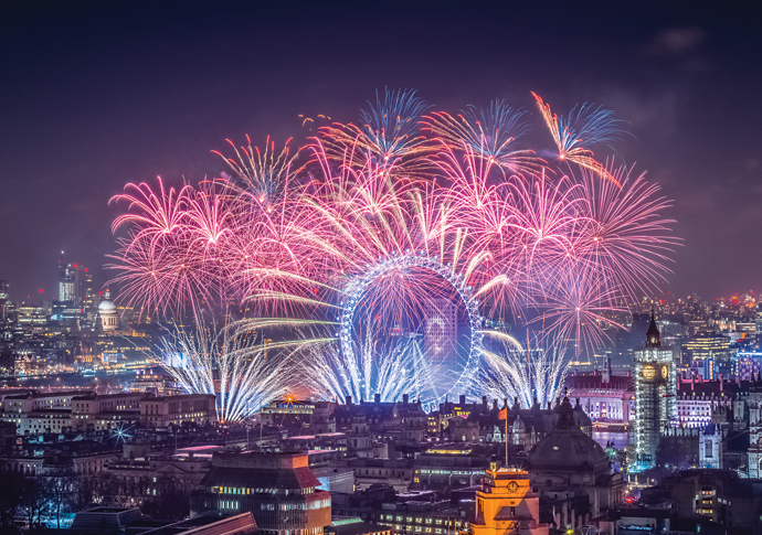 Rocket man The Mayor of London's New Year Fireworks Display - 1st January 2019
