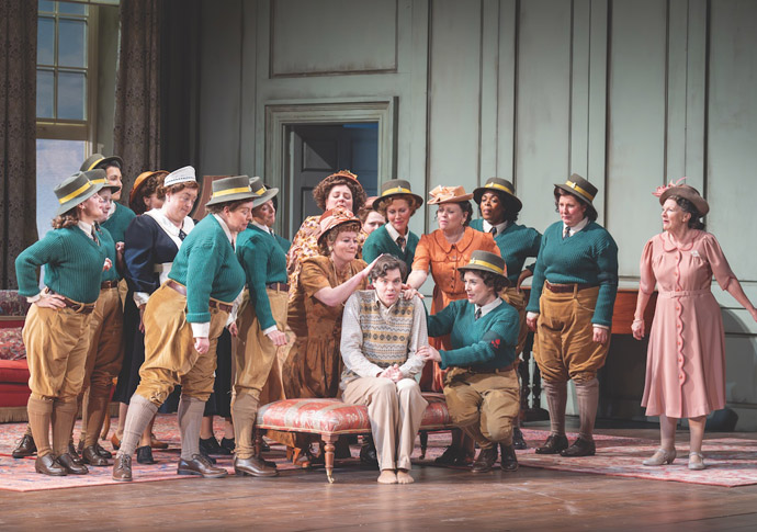 Natural selection: war artist who turned her eye to the home front The cast of ENO’s production of Elixir of Love photo- marc brenner