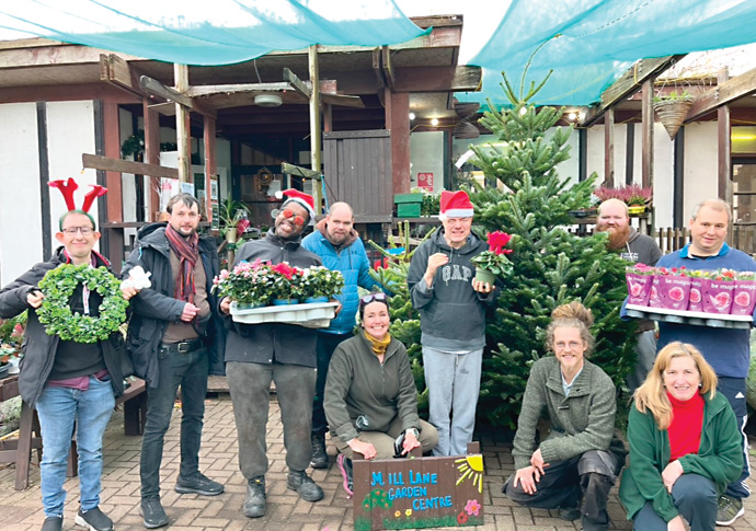 The garden centre where everybody gets an opportunity to learn new skills The team at the Mill Lane Garden Centre
