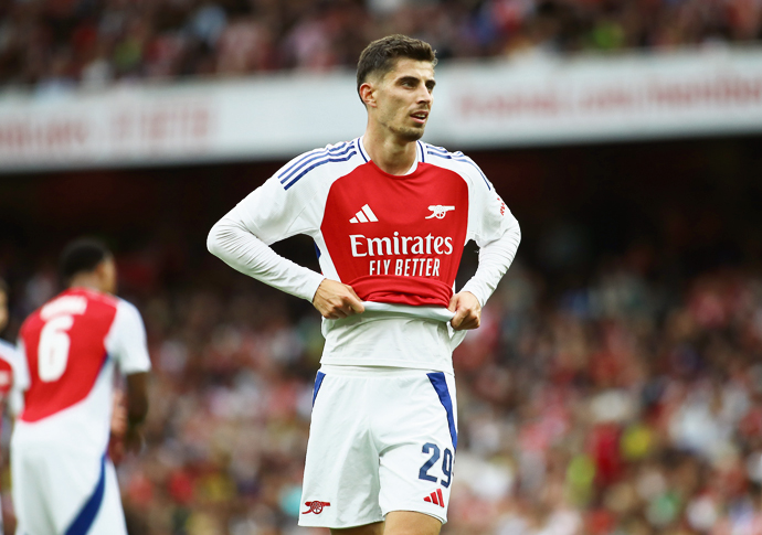 Arsenal striker crisis as Havertz injured Club Friendly - Arsenal v Bayer Leverkusen - Emirates Stadium