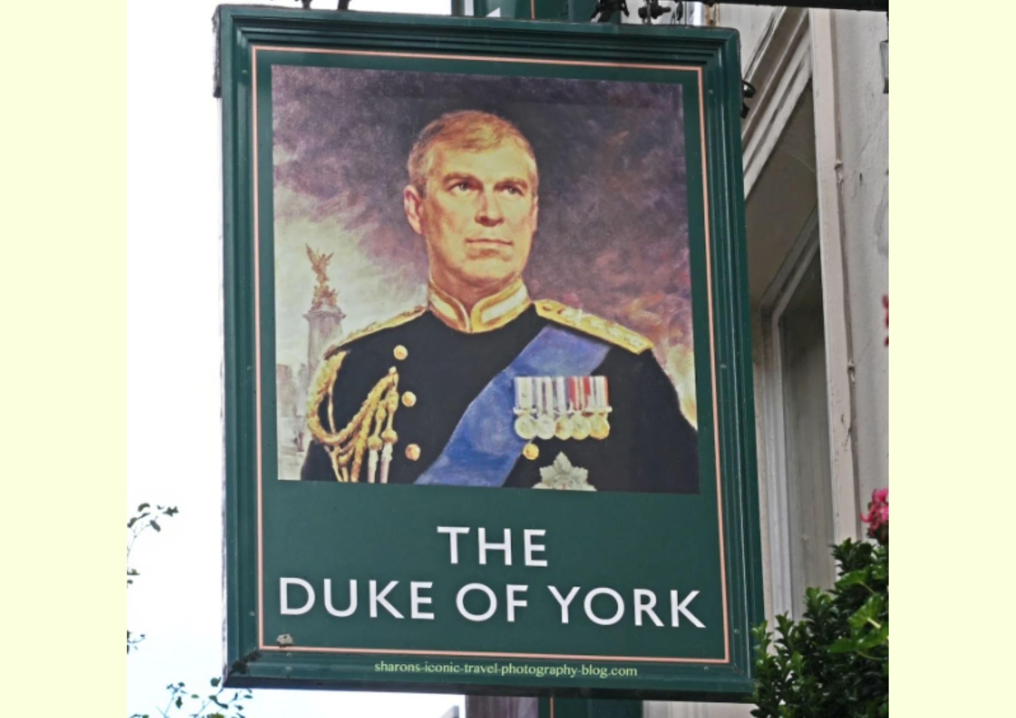 The disappearing duke at Fitzrovia pub duke pub sign