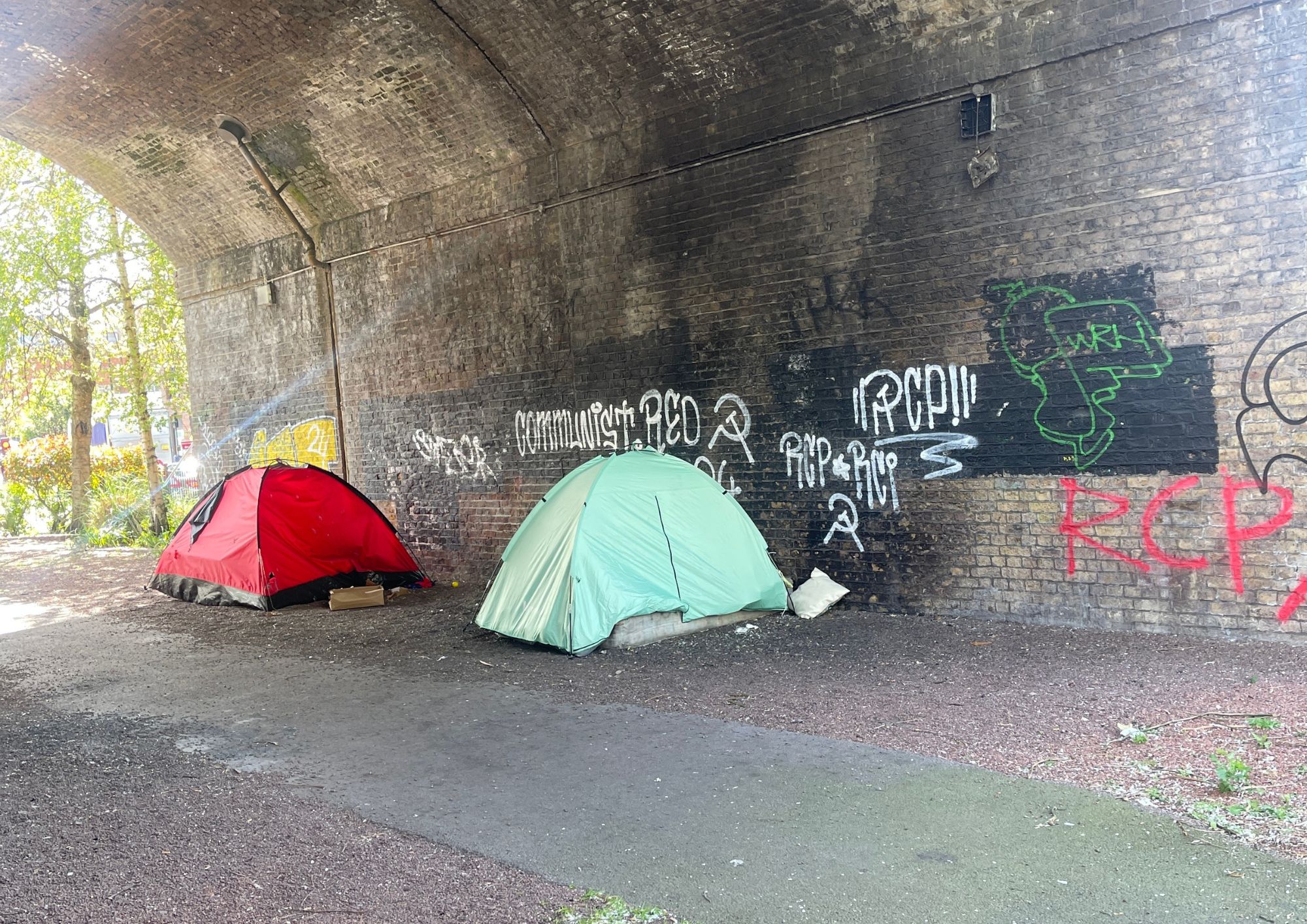 Four banned from sleeping in a tent in Camden Town tents (2)