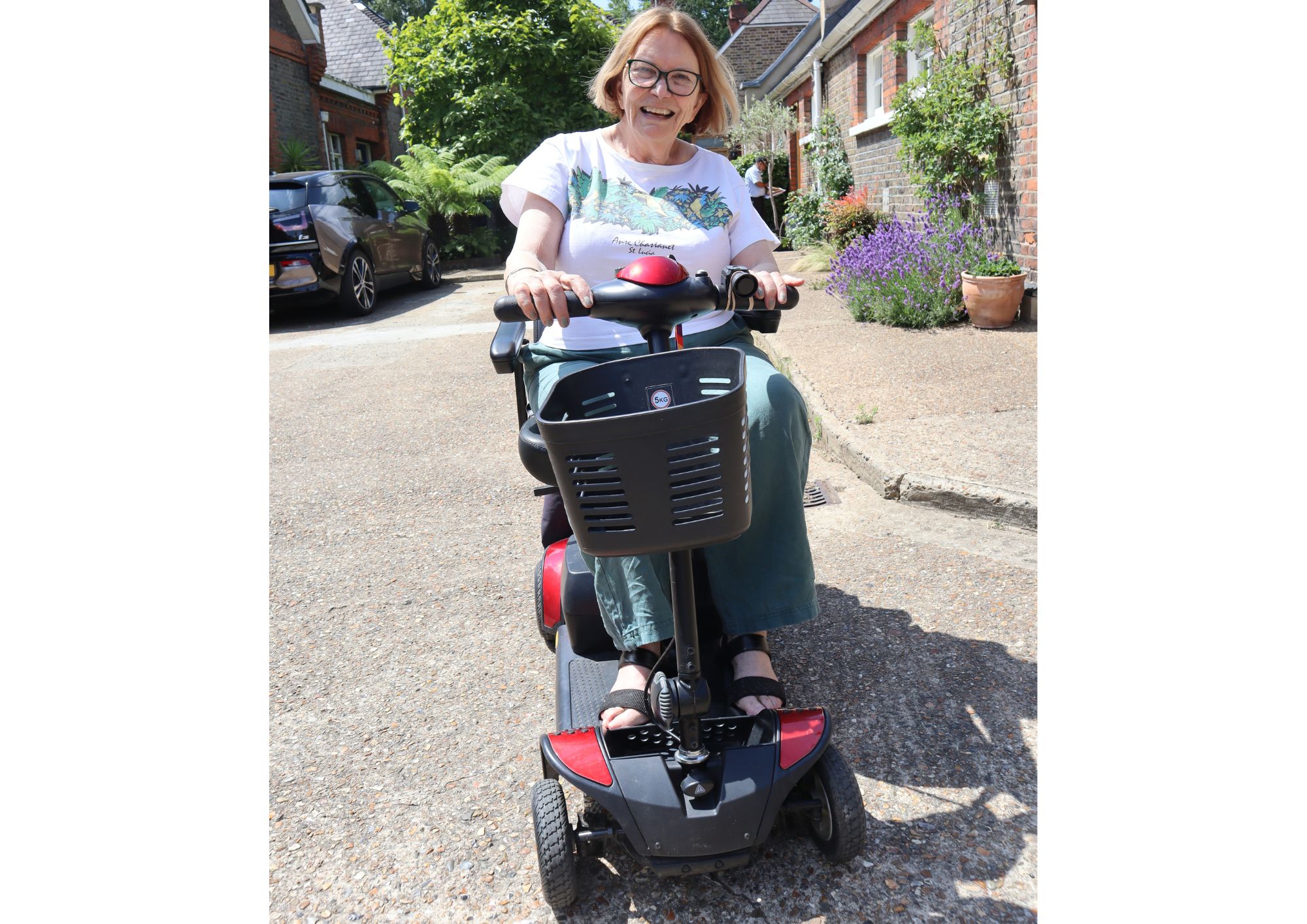 Baroness Joan Bakewell’s kerb appeal for people in mobility scooters and wheelchairs bakewell dropped kerb (4)