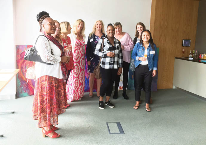 Pippa Hockton with Street Talk therapists and the Board of Trustees