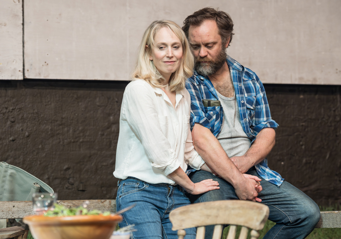 Review: Juniper Blood, at Donmar Warehouse Juniper Hatte Morahan and Sam Troughton in JUNIPER BLOOD - Donmar Warehouse - photo by Marc Brenner