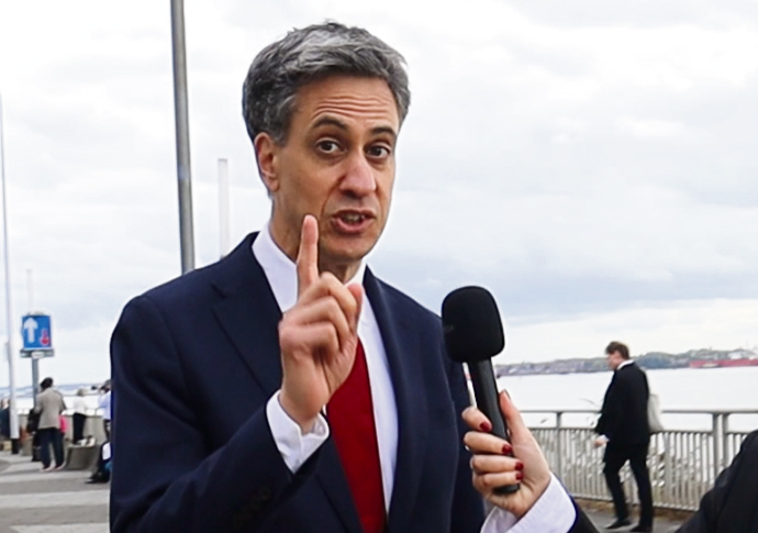 Ed Miliband in Liverpool