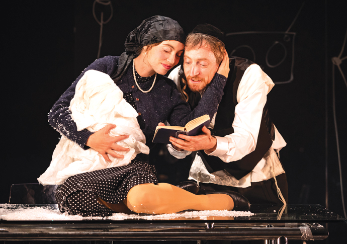 Review: The Wanderers, at Marylebone Theatre Katerina Tannenbaum and Eddie Toll in The Wanderers _photo MARK SENIOR