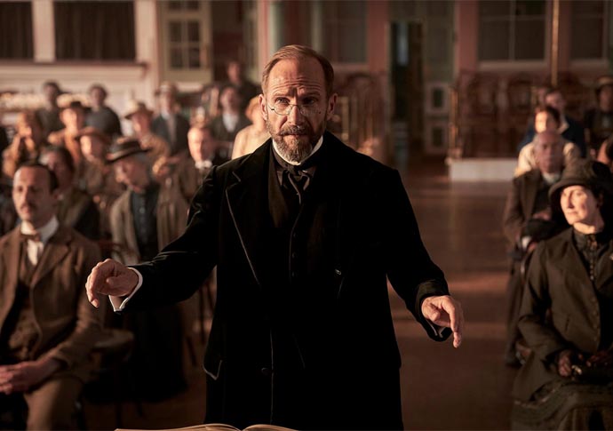The Choral: scattergun wartime storytelling misfires Ralph Fiennes in The Choral_photo Sony Pictures