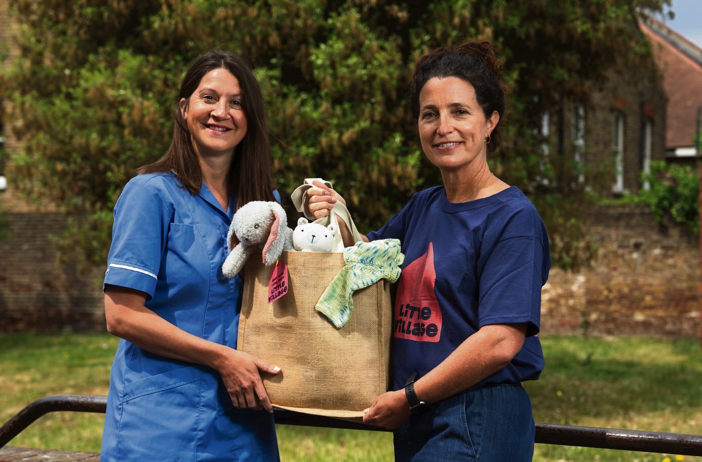 04_L-R - Midwife, Hannah Foster with Claire Ellaway, Referrals Manager for Little Village