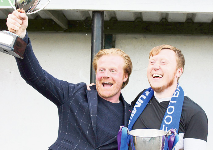 Shock as Town boss steps down Camden Town WFC chairman Richard Mahoney and team manager Harry Sherman