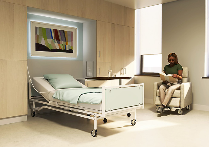 First glimpse of how hospital’s £60million baby unit will look Whittington maternity unit_Antenatal 01