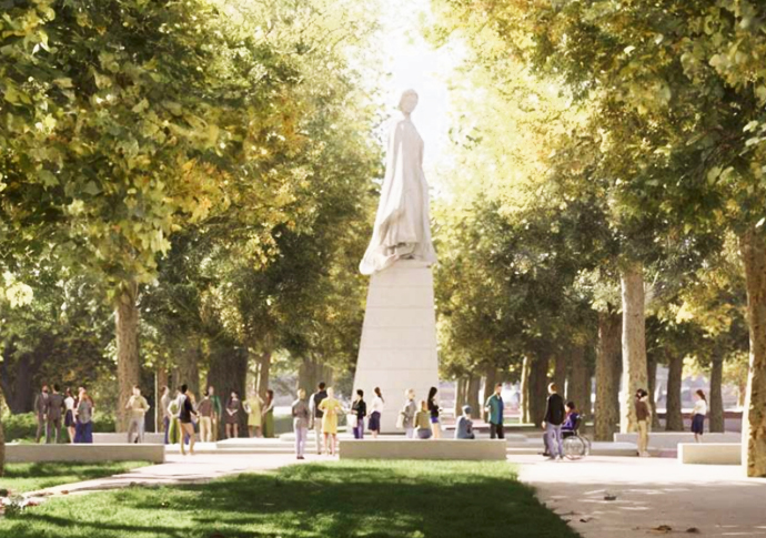 Harrington_statue of Queen Elizabeth II