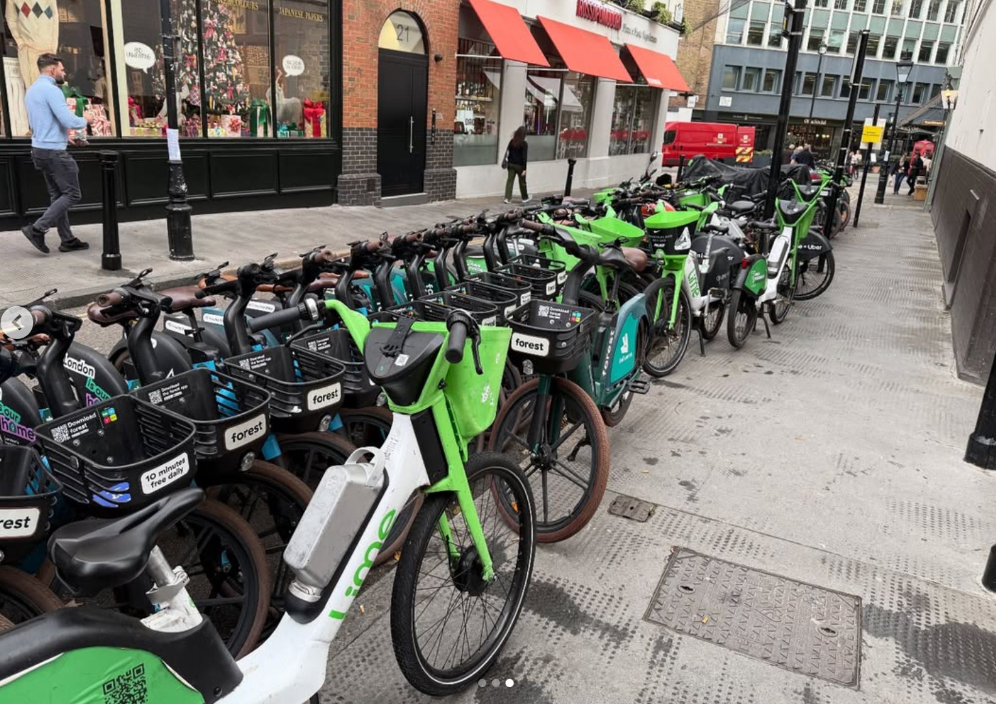 lime bikes tower street