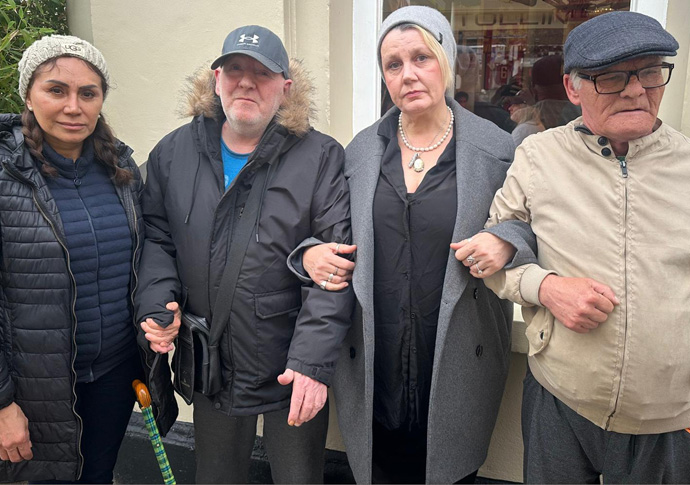 Now sixty fear ‘cruel’ return to the streets Evictions Diana H Patrick Coffrey Rachel Peattie Gerry Coughland (L-R)