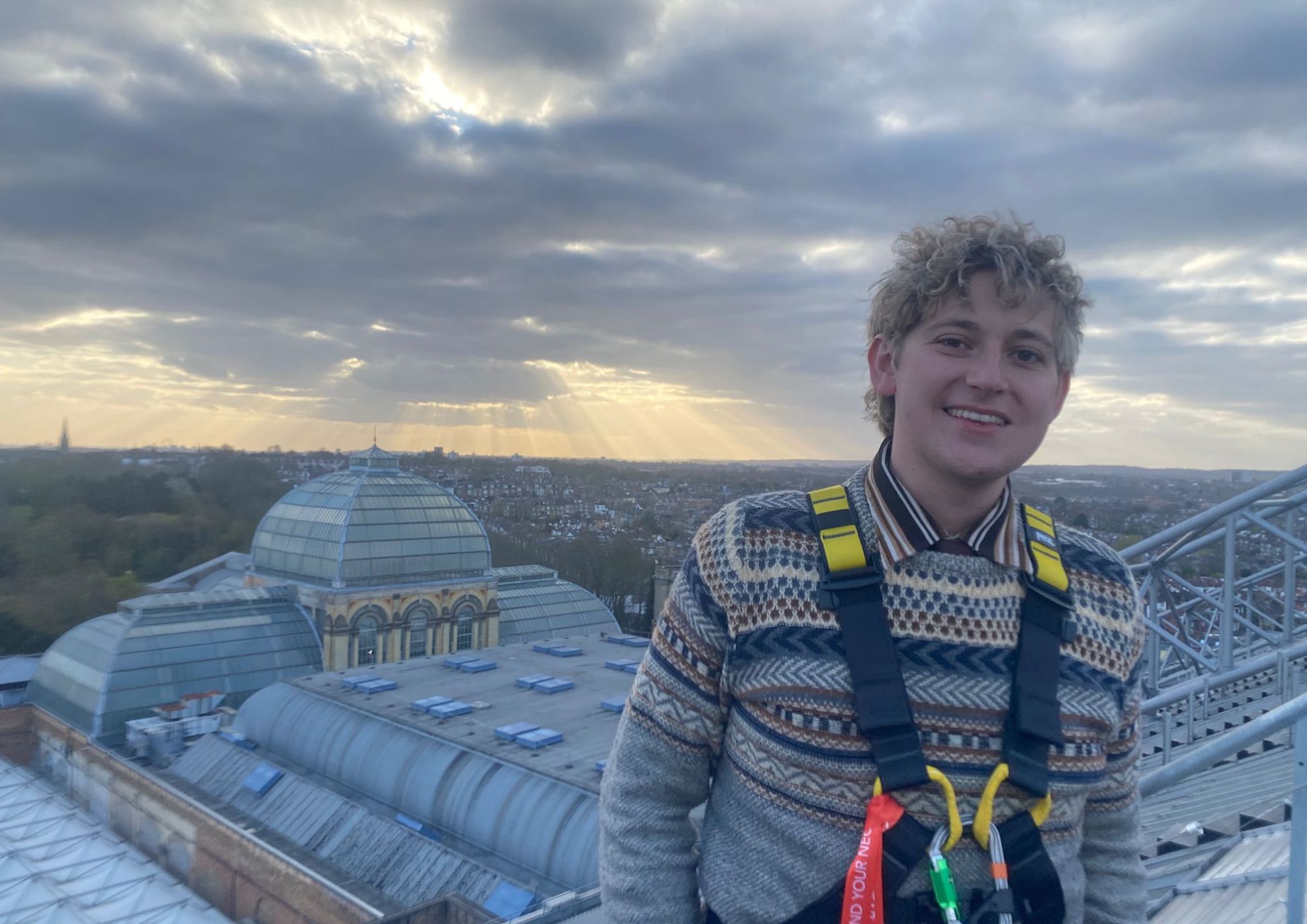 You can see north London forever! My climb to the top of Alexandra Palace lloyd bickham ally pally