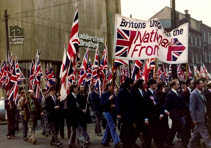 Farage damage and the rise of the far right National Front march from the 1970s_photo Tav Dulay_CC BY-SA 3.0