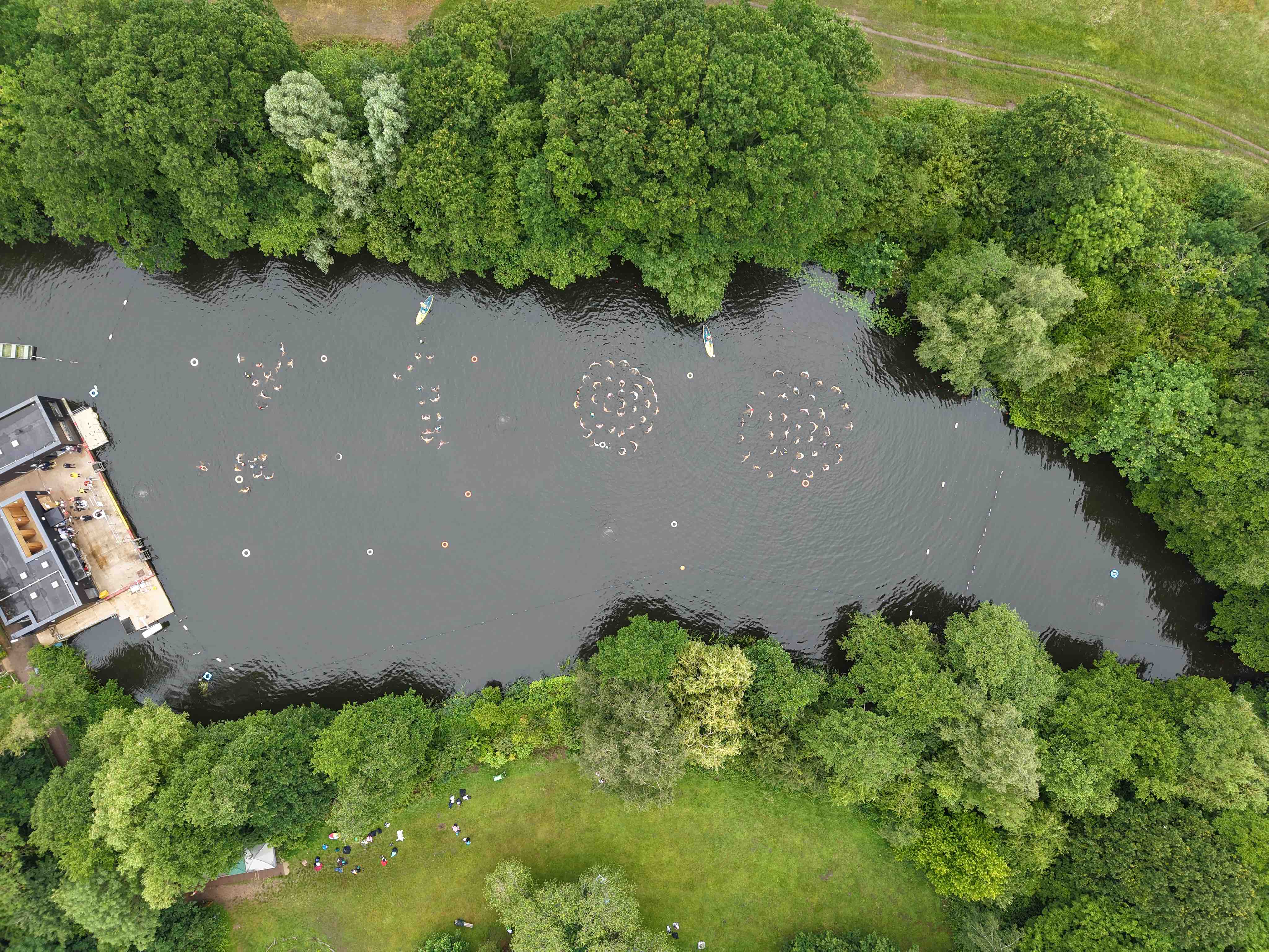 Heath pond swimmers celebrate 100th birthday with special snap default