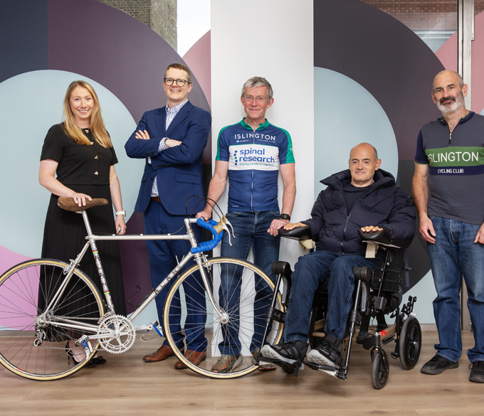 Islington Cycling Club raises £20,000 for Spinal Research after member paralysed in freak accident ISLINGTON CYCLING CLUB