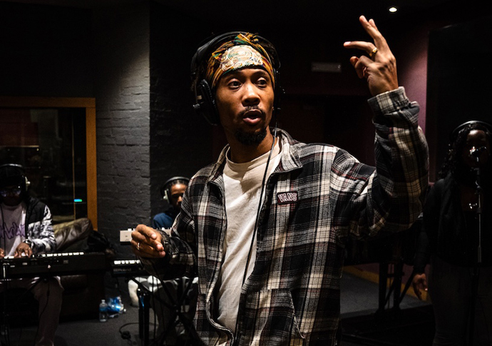 ‘I wanted music to be a catalyst for the stories’ Renell Shaw recording in the studio