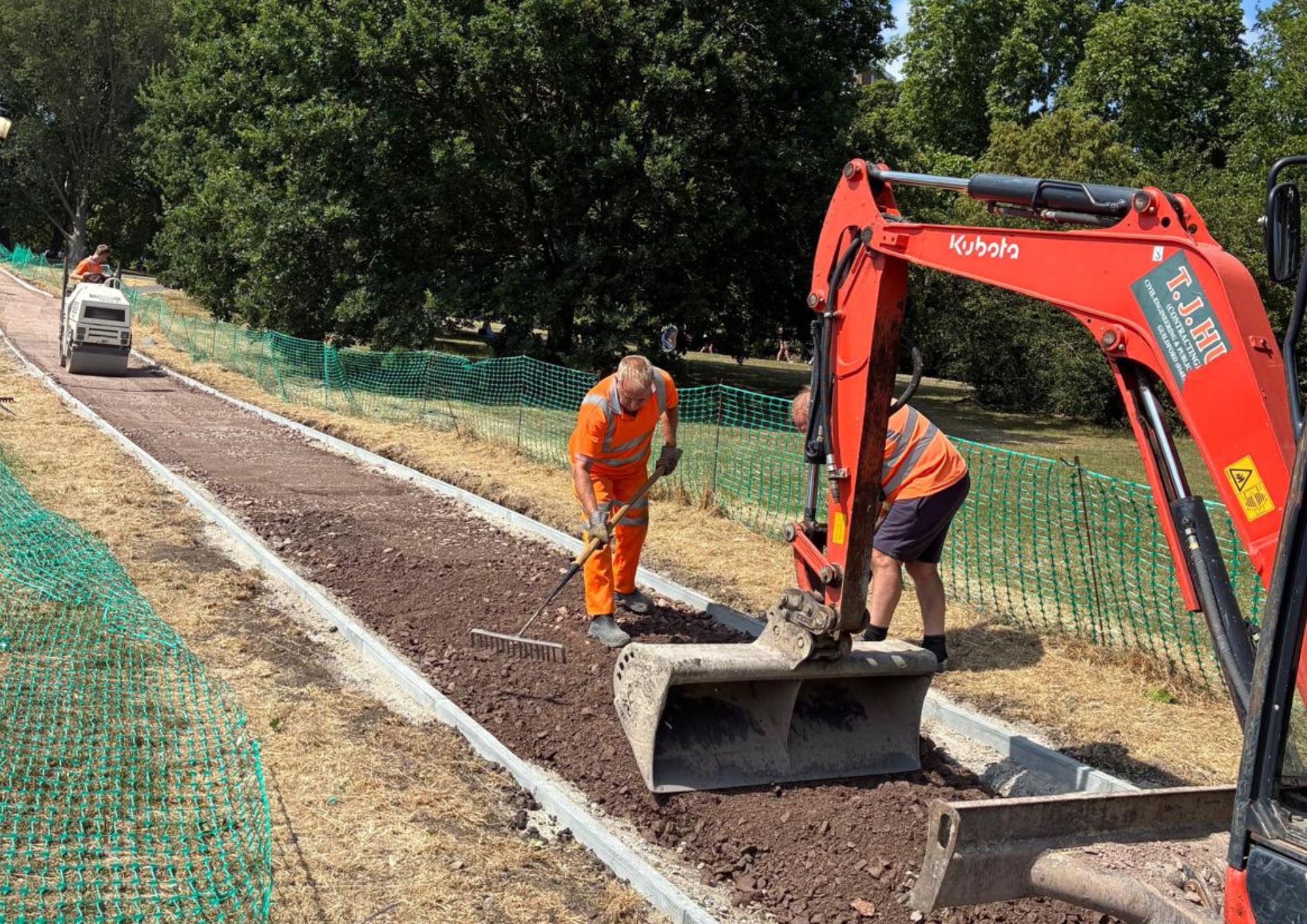 Park works on path to the Primrose Hill summit primrose hill