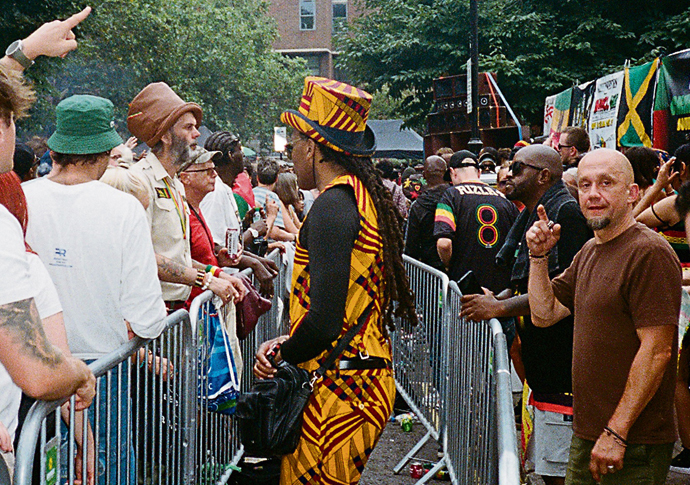 Grooves: Notting Hill Carnival; Dennis Bovell; Toots & The Maytals Carnival goers at the Channel One Sound System photo Holly Ziegler
