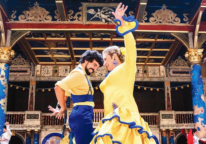 Review: Love’s Labour’s Lost, at Shakespeare’s Globe Loves labours lost credit Tristram kenton