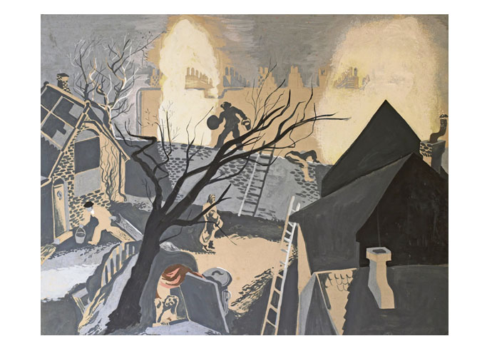 Drawn to unity New Edith Simon’s Incendiary Bombs on Old Camden Studios 1942 credit The Artist’s Estate Image courtesy Antonia Reeve Photography