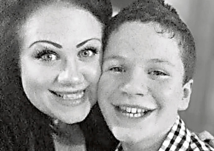 Joshua Robbins and his mother Fiona Jane Garrett