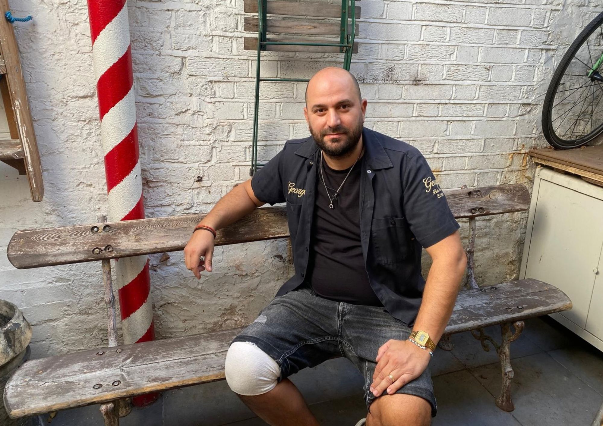 Council shocks barber with £500 bill to keep bench outside shop bench