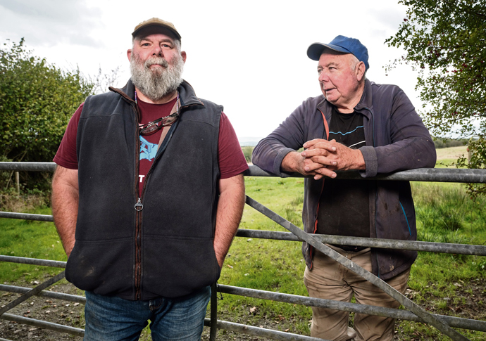Land’s end? Farmer drama in Derek vs Derek Derek Gow (left) and Derek Banbury