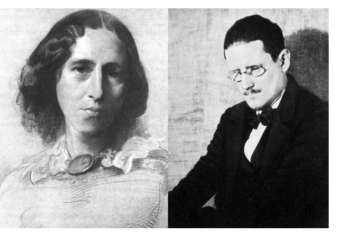 The joy of text… George Eliot and James Joyce